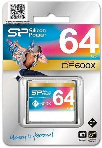 Silicon Power atmiņas karte CF 64GB 600x image 1