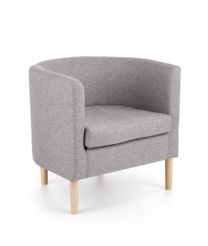 Halmar CLUBBY chair, color: grey image 1