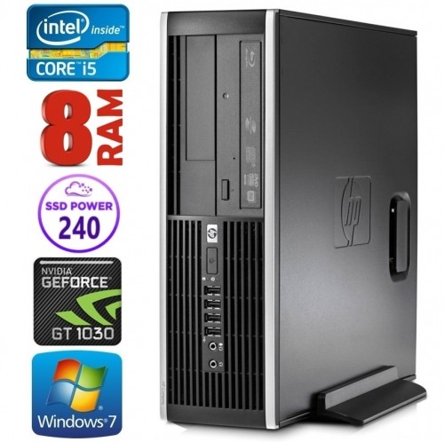 Hewlett-packard HP 8100 Elite SFF i5-750 8GB 240SSD GT1030 2GB DVD WIN7Pro image 1