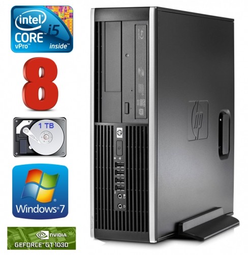 Hewlett-packard HP 8100 Elite SFF i5-650 8GB 1TB GT1030 2GB DVD WIN7Pro image 1