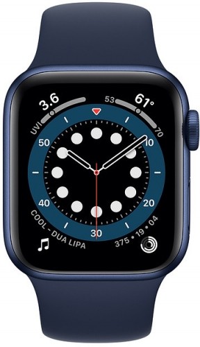 Apple Watch 6 GPS 40mm Sport Band, blue/deep navy image 1
