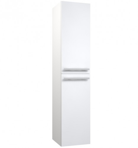 Высокий шкаф для ванной с корзиной для белья Raguvos Baldai SERENA 35 CM glossy white 1433211 image 1