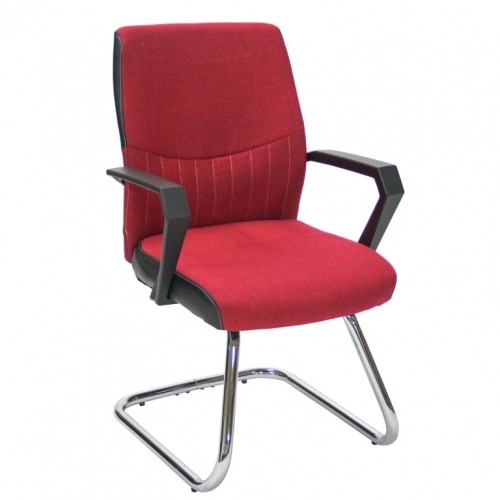 Klienta krēsls ANGELO 58x57xH90cm, sēdvieta un atzveltne: audums, krāsa: melns, rāmis: hroms image 1