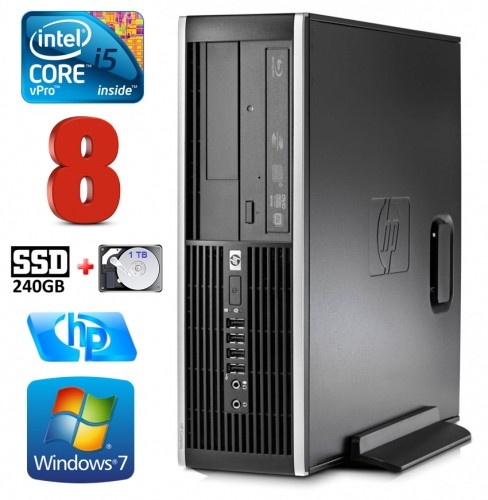 Hewlett-packard HP 8100 Elite SFF i5-650 8GB 240SSD+1TB DVD WIN10PRO/W7P image 1