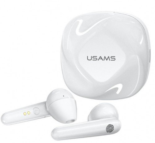 Usams BHUSD01 SD TWS Dual Airpods Bluetooth 5.0 Стерео Гарнитура с HD Микрофоном Белый image 1