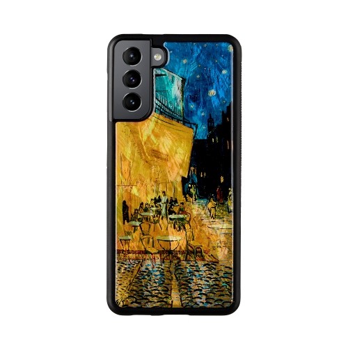 iKins case for Samsung Galaxy S21+ cafe terrace black image 1