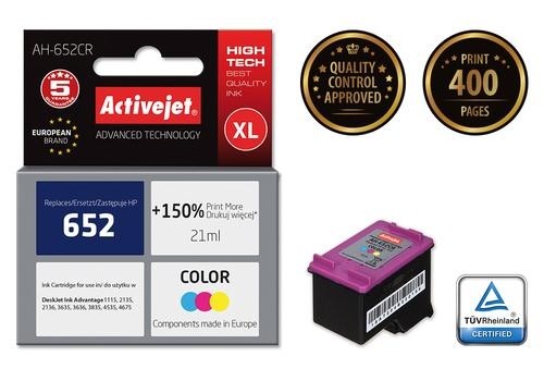 Activejet AH-652CR ink for Hewlett Packard 652 F6V24AE image 1