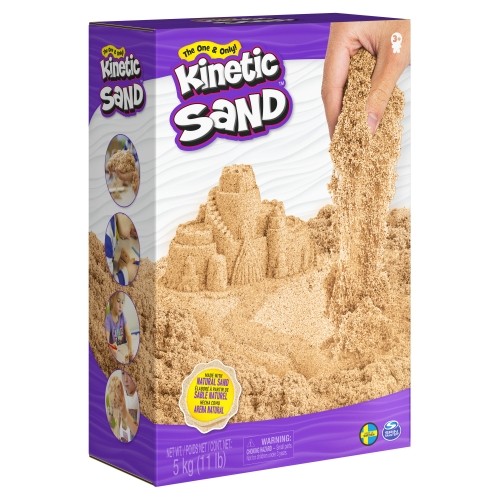 SPIN MASTER KINETIC SAND Kinētiskās smiltis, brūnas 5 kg image 1