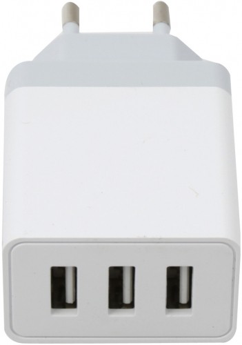 Platinet USB lādētājs 3xUSB 3A 15W, balts (44754) image 1