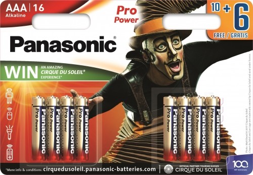 Panasonic Batteries Panasonic Pro Power батарейки LR03PPG/16B 10+6 штук image 1