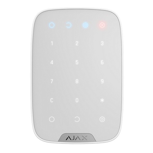 Ajax KeyPad Plus Беспроводная сенсорная клавиатура (белая) image 1