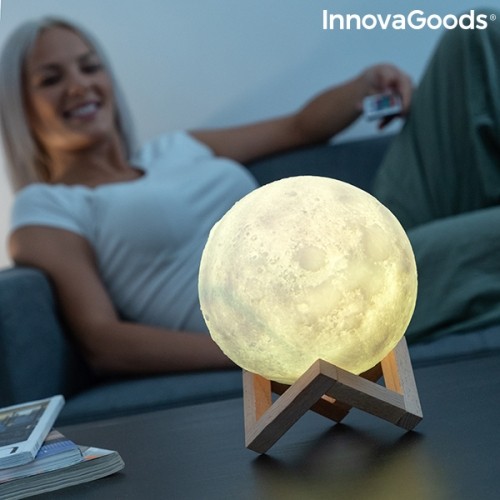 заряжаемый светодиодный светильник Луна Moondy InnovaGoods image 1