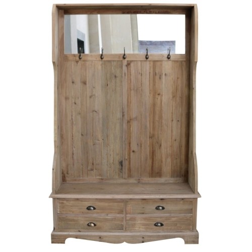 Мебель для прихожей DKD Home Decor Деревянный Зеркало (125 x 40 x 200 cm) image 1