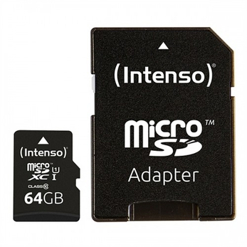 Карта памяти микро-SD с адаптером INTENSO 34234 UHS-I XC Premium Чёрный image 1