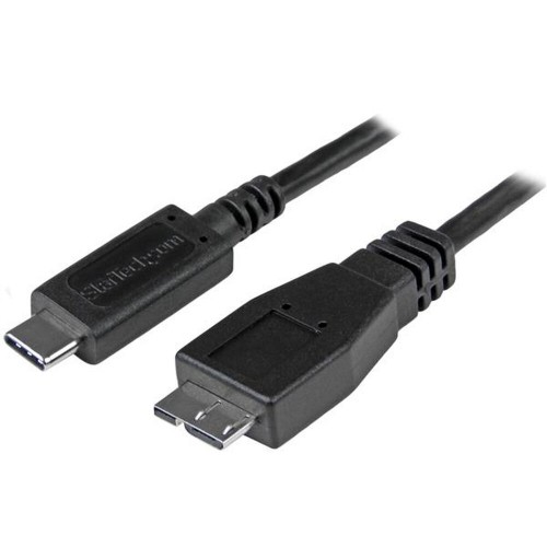 USB to mikro USB kabelis Startech USB31CUB1M           USB C Micro USB B Melns image 1