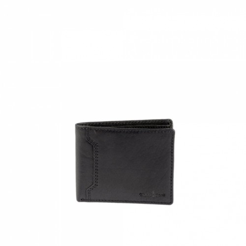 Leather wallet Gianni Conti, for man, black image 1