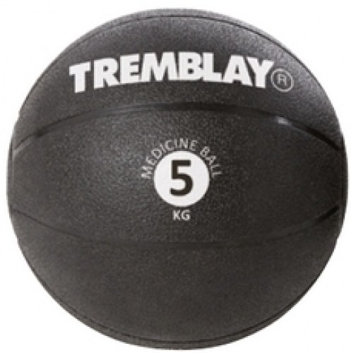 Weight ball TREMBLAY MedicineBall 5kg D27.5 cm Black for throwing image 1