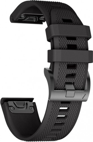 Tech-Protect watch strap Smooth Garmin Fenix 3/5X/3HR/5X Plus/6X/6X Pro, black image 1