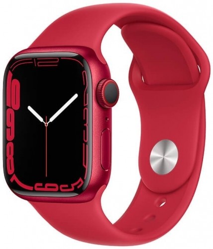 Apple Watch 7 GPS + Cellular 41mm Sport Band PRODUCT(RED) (MKHV3EL/A) image 1