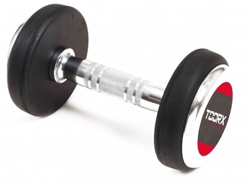 Professional rubber dumbbell TOORX 10kg image 1