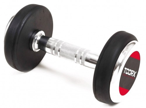 Professional rubber dumbbell TOORX 14kg image 1