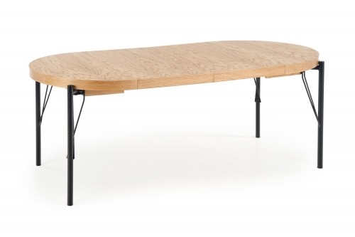 Halmar INFERNO extension table, color: natural oak / black image 1