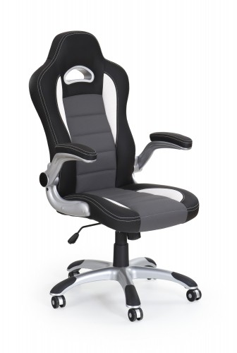 Halmar LOTUS chair color: black/grey image 1