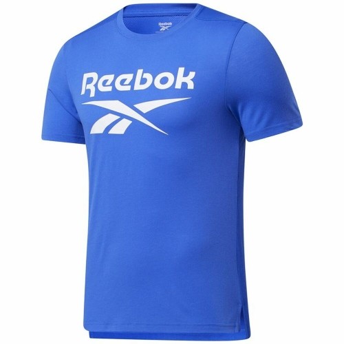 Vīriešu Krekls ar Īsām Piedurknēm Reebok Workout Ready Supremium Zils image 1