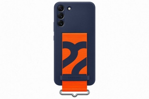 Samsung  Galaxy S22 Plus Silicone Cover with Strap Navy image 1