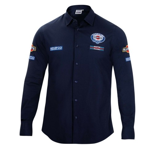 Рубашка с длинным рукавом мужская Sparco Martini Racing Размер L Тёмно Синий image 1
