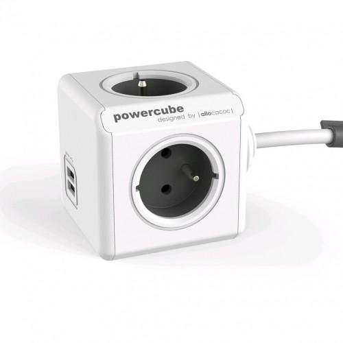 Allocacoc PowerCube Extended USB E(FR), 1.5m power extension 4 AC outlet(s) image 1