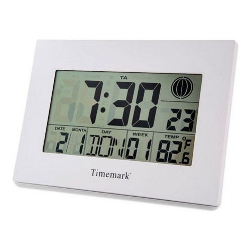Настенные часы с термометром Timemark Белый (24 x 17 x 2 cm) image 1