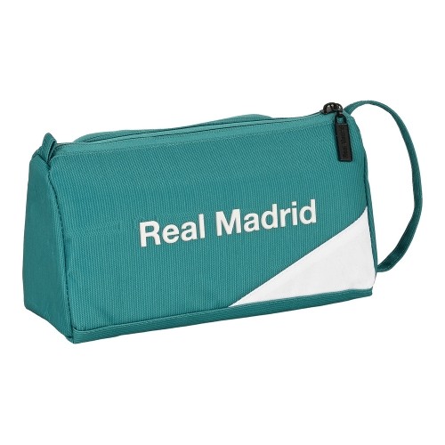 Школьный пенал Real Madrid C.F. Белый Бирюзовый зеленый (20 x 11 x 8.5 cm) image 1
