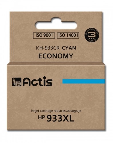 Actis KH-933CR ink for HP pritner; HP 933XL CN054AE replacement; Standard; 13 ml; cyan image 1
