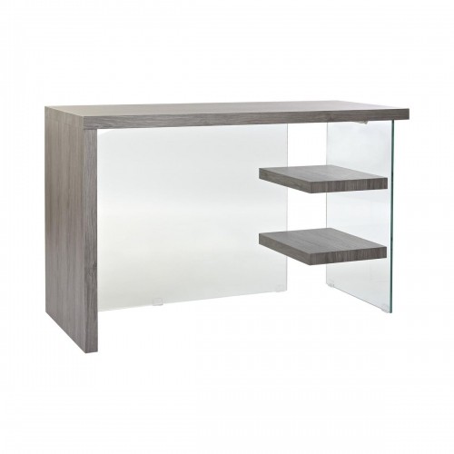 Письменный стол DKD Home Decor Стеклянный Серый Прозрачный MDF Каленое стекло (120 x 50 x 76 cm) image 1