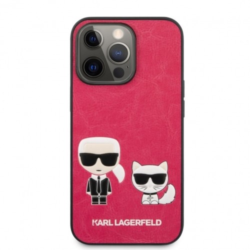 Karl Lagerfeld  
       Apple  
       iPhone 13 Pro  Choupette PU Leather Case 
     Fuchsia image 1