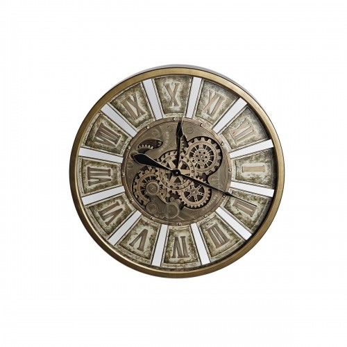 Sienas pulkstenis DKD Home Decor Pārnesumi Bronza Dzelzs (72 x 8,5 x 72 cm) image 1