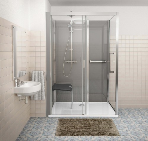 Roth Vinata® Comfort - Corner 877 × 1160 Anthracite/Clear 1416000307 Pilnībā aprīkota dušas kabīne image 1
