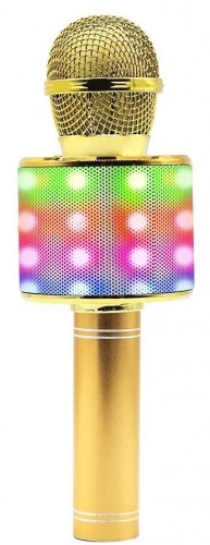 Karaoke microphone with speaker Manta MIC21PKL, gold image 1