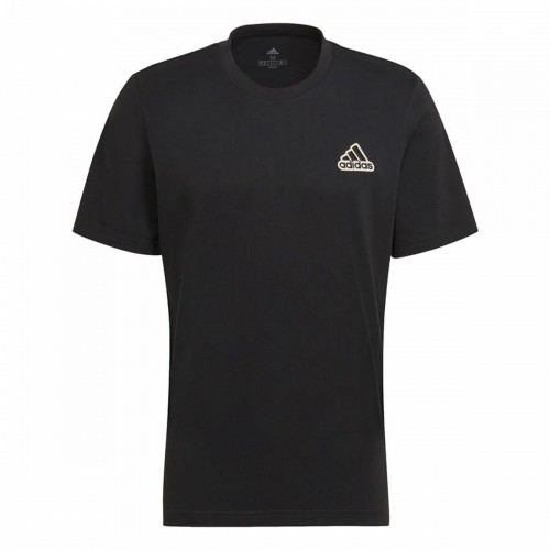 Vīriešu Krekls ar Īsām Piedurknēm Adidas Essentials Feel Comfy Melns image 1