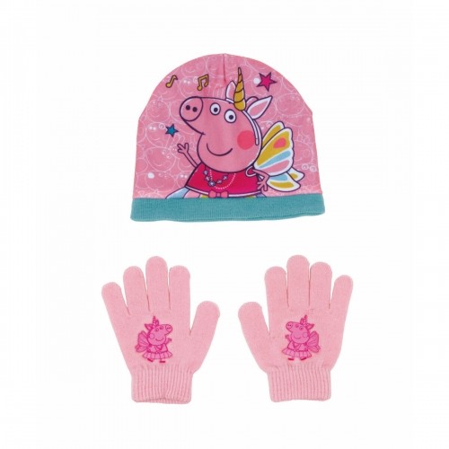 Шапка с перчатками Peppa Pig Cosy corner Розовый image 1