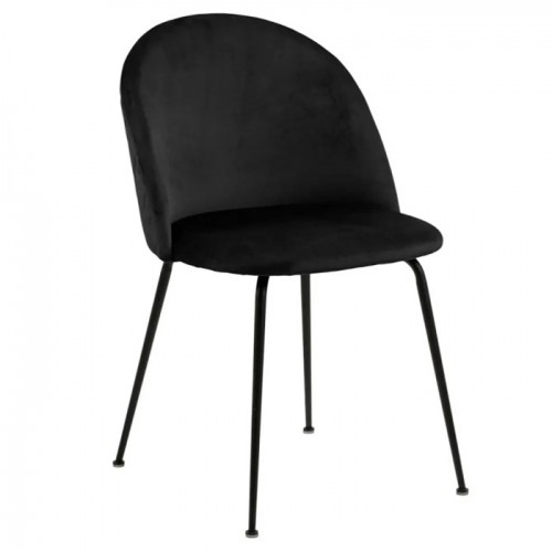 Krēsls LOUISE 49.5x54xH80.5cm melns image 1