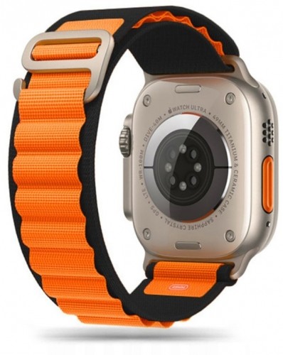 Tech-Protect watch strap Nylon Pro Apple Watch 42/44/45/49mm, black/orange image 1