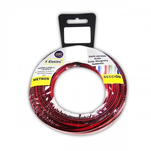 Аудио кабель EDM 2 x 0,75 mm Красный/Черный 15 m image 1
