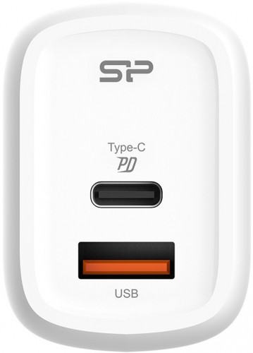 Silicon Power charger USB-C - USB QM25 30W, white image 1