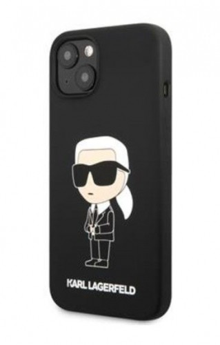 Karl Lagerfeld  
       Apple  
       iPhone 13 Liquid Silicone Ikonik NFT Case 
     Black image 1