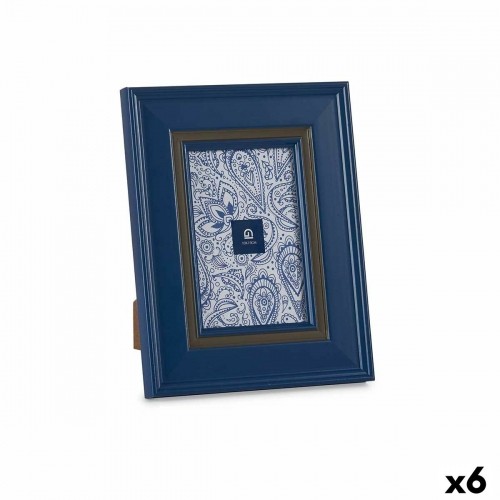 Gift Decor Фото рамка Стеклянный Синий Пластик (6 штук) (2 x 23 x 18 cm) image 1