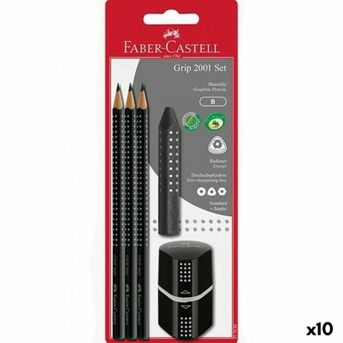 Набор карандашей Faber-Castell Чёрный 10 штук image 1