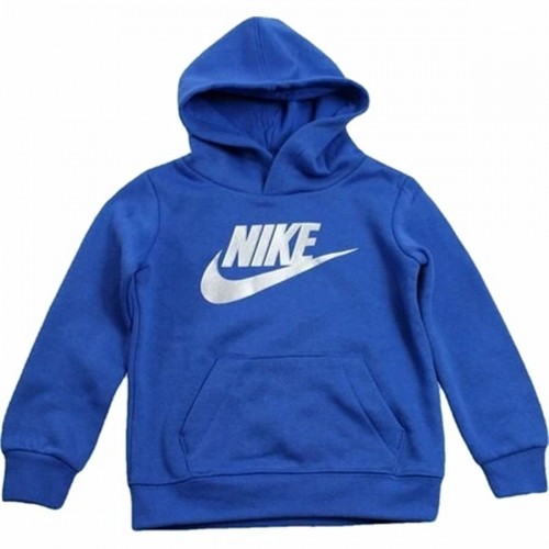 Bērnu Sporta Krekls ar Kapuci Nike Metallic HBR Gifting Zils image 1