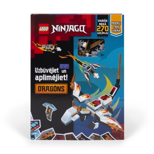 Lego Books LEGO NINJAGO Книжка с наклейками "Собирай и наклеивай: Ninjago Драконы" (на лат. языке) image 1